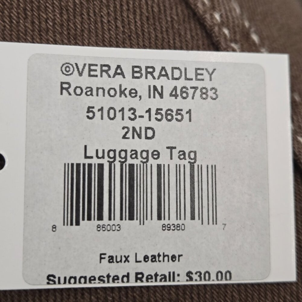 Vera Bradley Luggage Tag - Picture 3 of 3